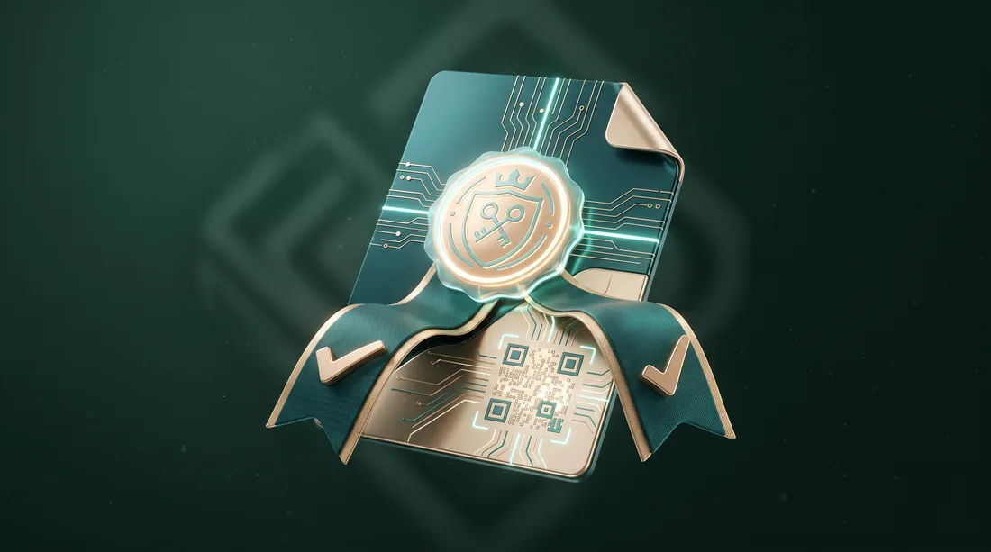 Certificado com selo de assinatura digital e QR de validação